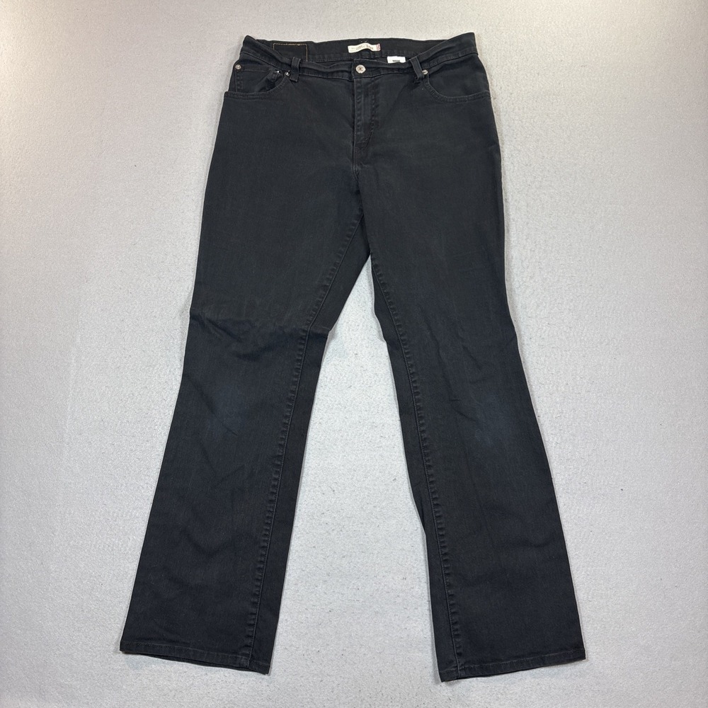 Vtg Levi's‎ 550 Jeans W 14L Relaxed Fit Tapered Leg Denim Black EUC Y2K 2006